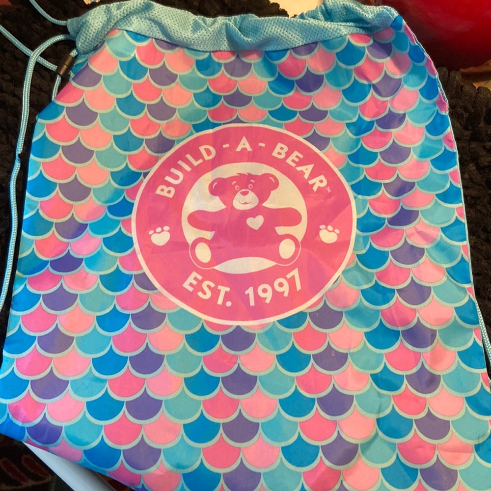 NWOT build a bear drawstring bag